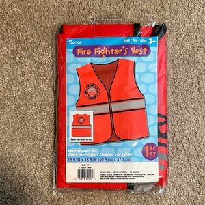 Darice Kids' Firefighter Vest with Reflective Stripes